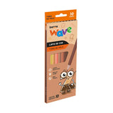 Lápis de Cor Wave Tons De Pele Com 10 Cores Summit