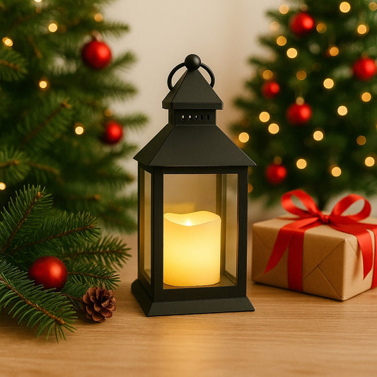 Luminária Lamparina Com Vela De Led