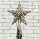 Ponteira estrela vazada 25cm