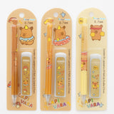 Kit Lapiseira + Refil De Grafite 0.7mm Capivara Papelaria Fofa