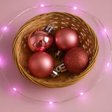 Bola Natal Nº3 Rosa Com 15