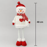 Enfeite De Natal Decorativo Papai Noel/Boneco De Neve Perna Longa Que Estica 48cm