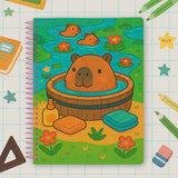 Caderno Grande Capa Dura 10 Matérias Capivara Mood