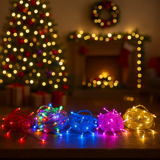 Anúncio Pisca Pisca Led Decoração De Natal 100 Luzes 8 Funções