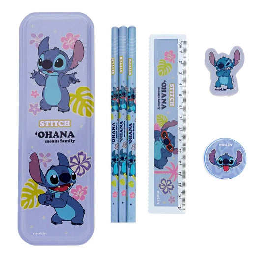 Kit Especial Escolar Stitch 7 Itens Molin