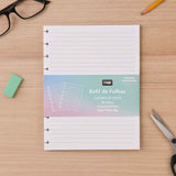 Refil Folha Pautado Para Caderno De Disco Médio 80 folhas