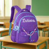 Mochila Escolar Luluca 3B Miçanga Original Clio