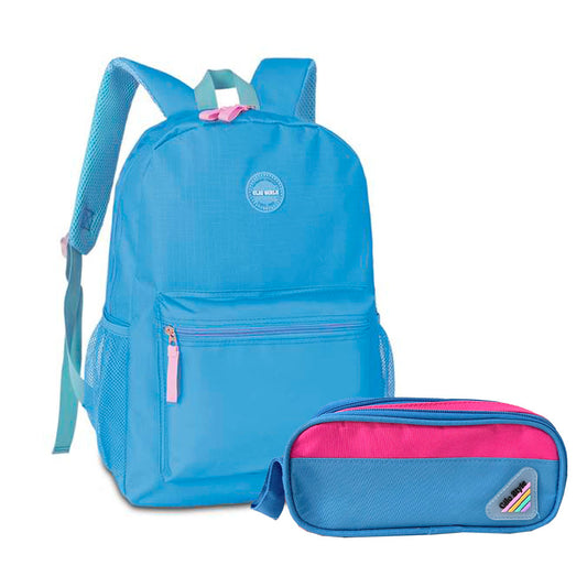 Kit Mochila Escolar + Estojo Duplo Believe Clio