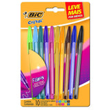 Caneta Bic Cristal Fashion Com 10 Color - Bic