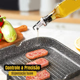 Jogo De Galheteiro Porta Azeite Vinagre Com Bico Dosador Com 2 Peças 500ml