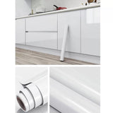 Papel De Parede Liso Autoadesivo 5 Metros Para Sala Quarto Cozinha Preto e Branco