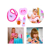 Kit Para Bonecas Meu Bebê Babador + Acessórios