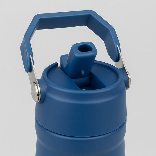 Garrafa Térmica Em Aço Inox Com Bico Flip E Alça Para Transporte 680ml