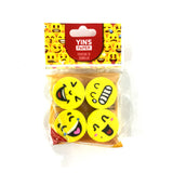 Kit Borracha Ponteira Fofa Com 4 Peças Yins