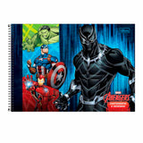 Caderno De Desenho Avengers 80F Tilibra