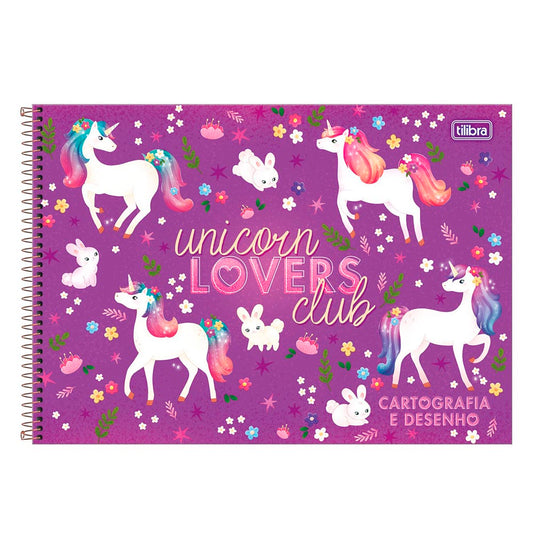 Caderno De Desenho Unicórnio 80 Folhas Tilibra