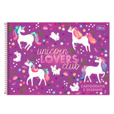 Caderno De Desenho Unicórnio 80 Folhas Tilibra