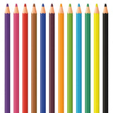 Lápis de Cor Com 12 Cores + Kit Escolar Sertic