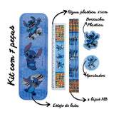 Kit Escolar Especial Stitch 7 Peças Edição Limitada Molin