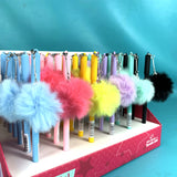 Caneta Com Chaveiro Pompom 0.7