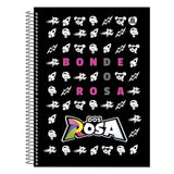 Caderno Grande Universitário Dos Rosa Emilly Vick Capa Dura 1 Matéria 80 Folhas Animativa