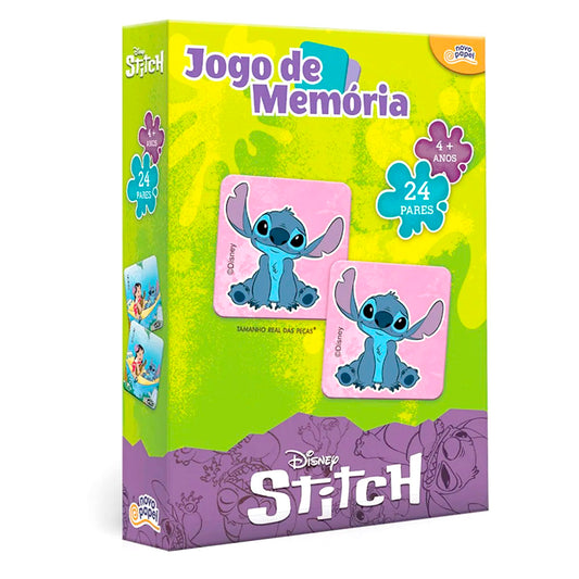 Jogo De Memória Com 24 Pares Stitch ou Moana 2
