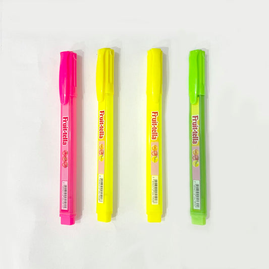 Kit Marca Texto Com Cheirinho Fruit-tella Com 4 Compactor