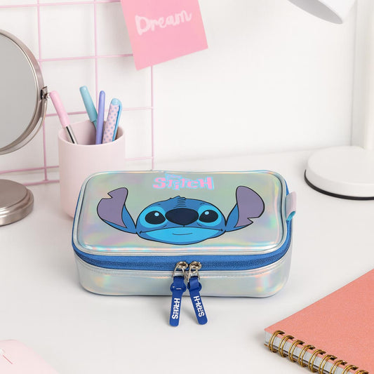 Estojo Box Escolar Stitch Holográfico Original Luxcel
