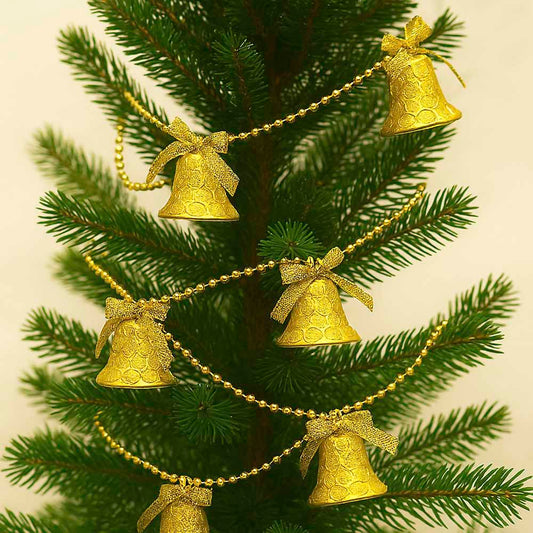 Enfeite De Natal Cordão Com Sinos Decoração Árvore