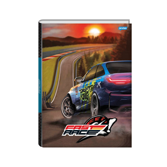 Caderno 1/4 Brochura Fast Race 80 Folhas Jandaia