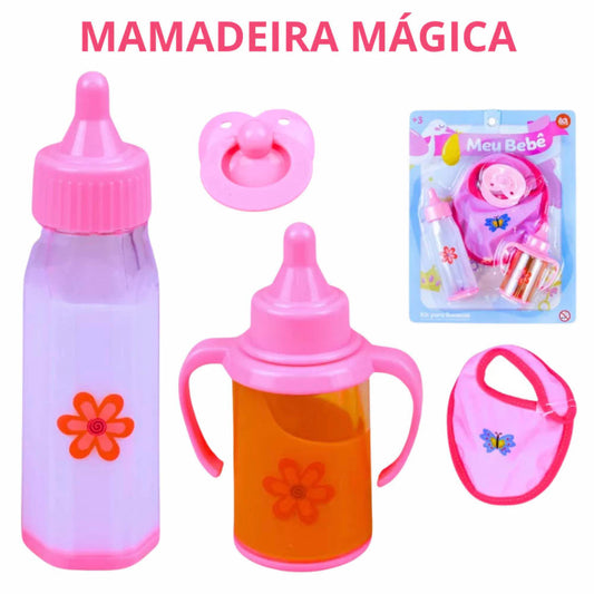 Kit Para Bonecas Meu Bebê Babador + Acessórios