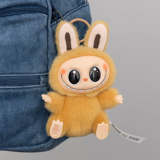 Chaveiro Pelúcia Surpresa Labubu Com Fantasia De Coelho