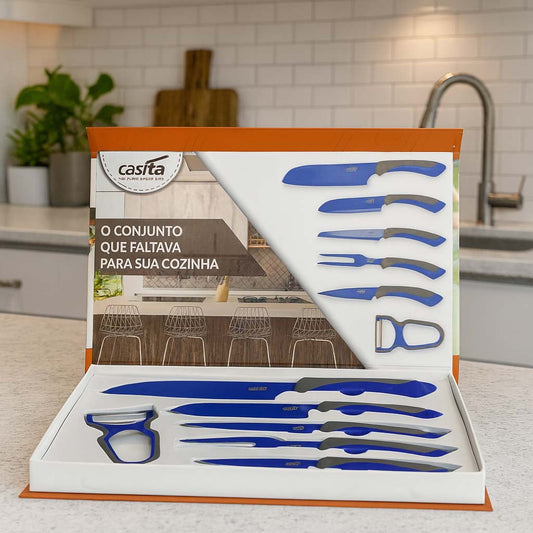 Conjunto de Facas Para Cozinha Com 6 Peças Casita