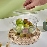 Saladeira De Acrílico Com Tampa 1 Litro