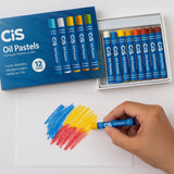 Giz Pastel Óleo Com 12 Cores Sertic