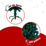 Árvore De Natal 1,20M Luxo Verde