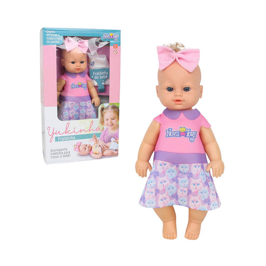 Boneca Fofa Yukinha Fraldinha
