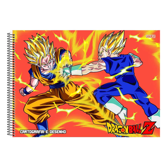 Caderno De Desenho E Cartografia Dragon Ball 60F Sd