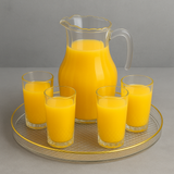 Bandeja Redonda Acrílica Luxo Multiuso 29cm/33cm