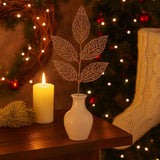 Anúncio Enfeite De Natal Galho Artificial Com Glitter Para Decorações E Ornamentos