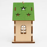 Enfeite De Natal Casinha Luminosa Papai Noel 7cm Decoração Casa