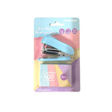 Anúncio Kit Papelaria Mini Grampeador + Mini Extrator de Grampos Pastel