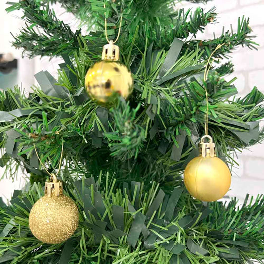 Bola Natal Nº3 Dourada Com 15