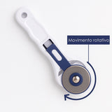 Estilete Rotativo Lâmina Com 28mm Para Corte De Papel Tecido Couro Vinil Yins Paper