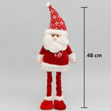 Enfeite De Natal Decorativo Papai Noel/Boneco De Neve Perna Longa Que Estica 48cm