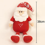 Enfeite De Natal Decorativo Papai Noel/Boneco De Neve Sentado 38cm